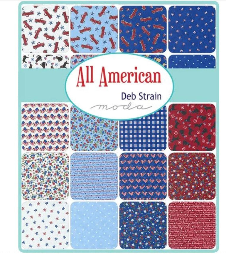 All American by Deb Strain precut Layer Cake 10" squares quilt fabric by Moda 56020LC