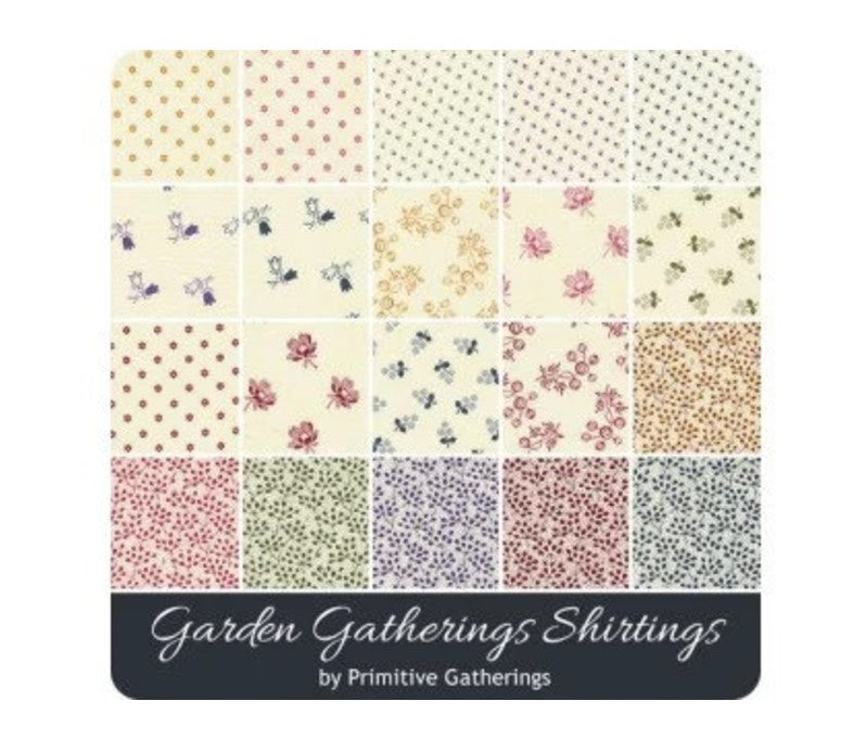 Garden Gatherings Shirtings precut Layer Cake 10" squares quilt fabric by Moda 49171LC