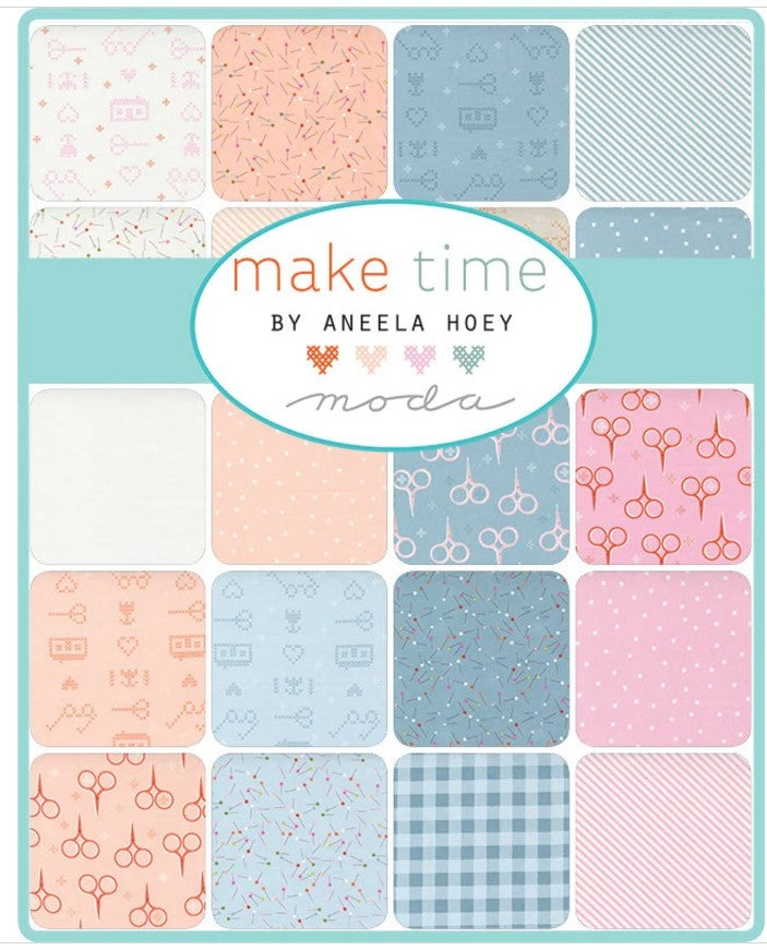 Make Time By Aneela Hoey Jelly Roll 100% cotton fabric quilt 2.5 In. pre cut strips Moda  24570JR