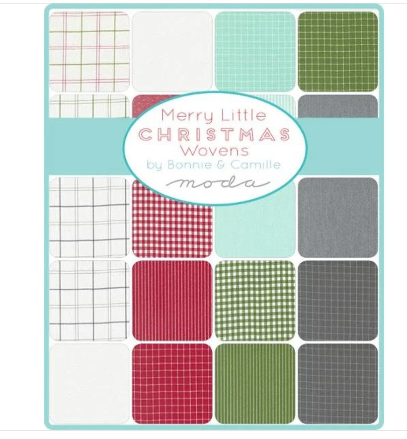 Merry Little Christmas Wovens by Bonnie & Camille precut Layer Cake 10" quilt fabric squares Moda 55249LC