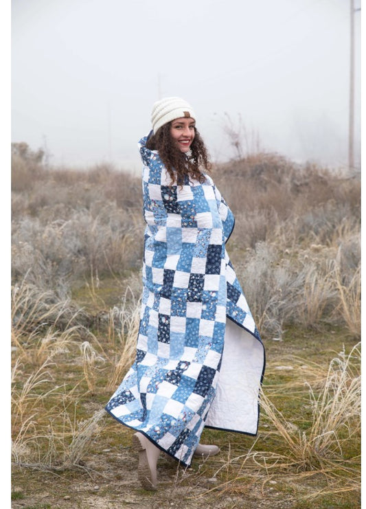 Brick Snowman Precut Quilt Kit (Includes Backing!)