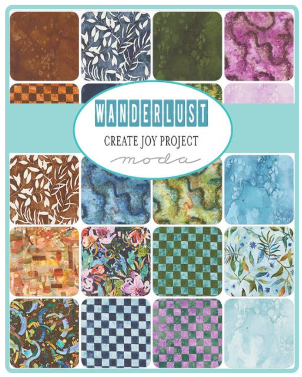 Wanderlust Jelly Roll® 39840JR Moda Precuts fabric strips by Create Joy Project