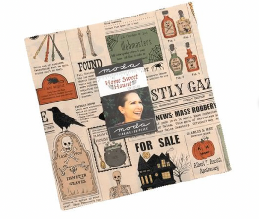 Home Sweet Haunt Layer Cake Moda 20910LC 10" fabric squares by Stacy Iest Hsu