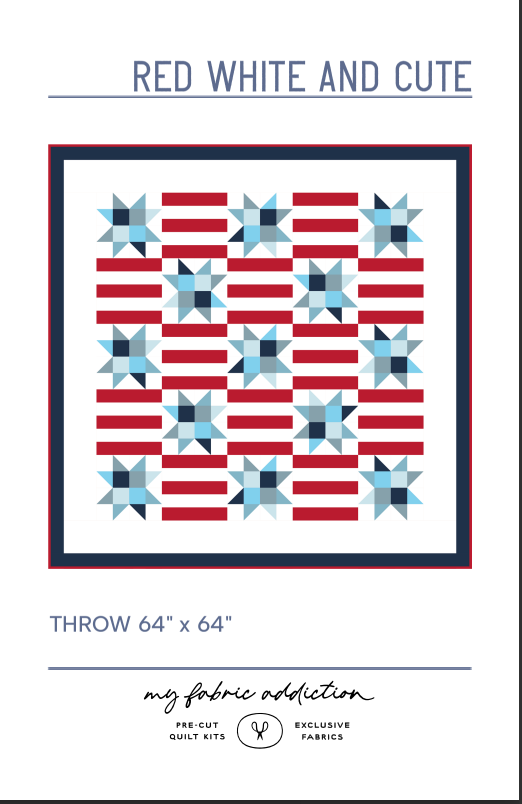 Red, White, and Cute Digital Quilt Pattern