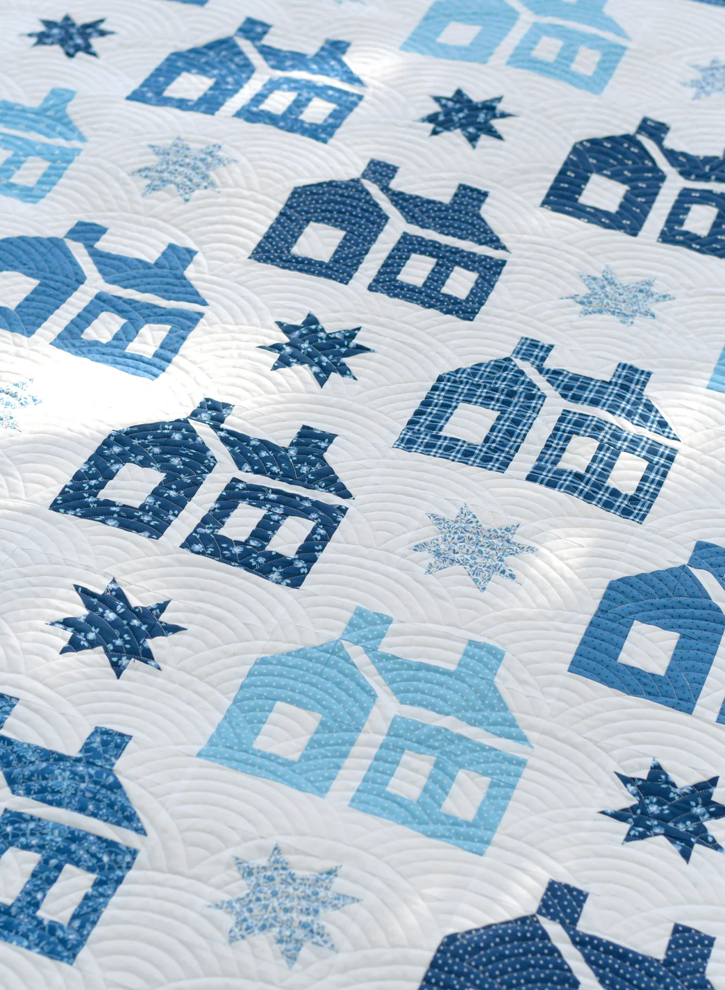 Home Precut Sew-Ready Quilt Kit Featuring Moda Blueprint Fabric by Camille Roskelley