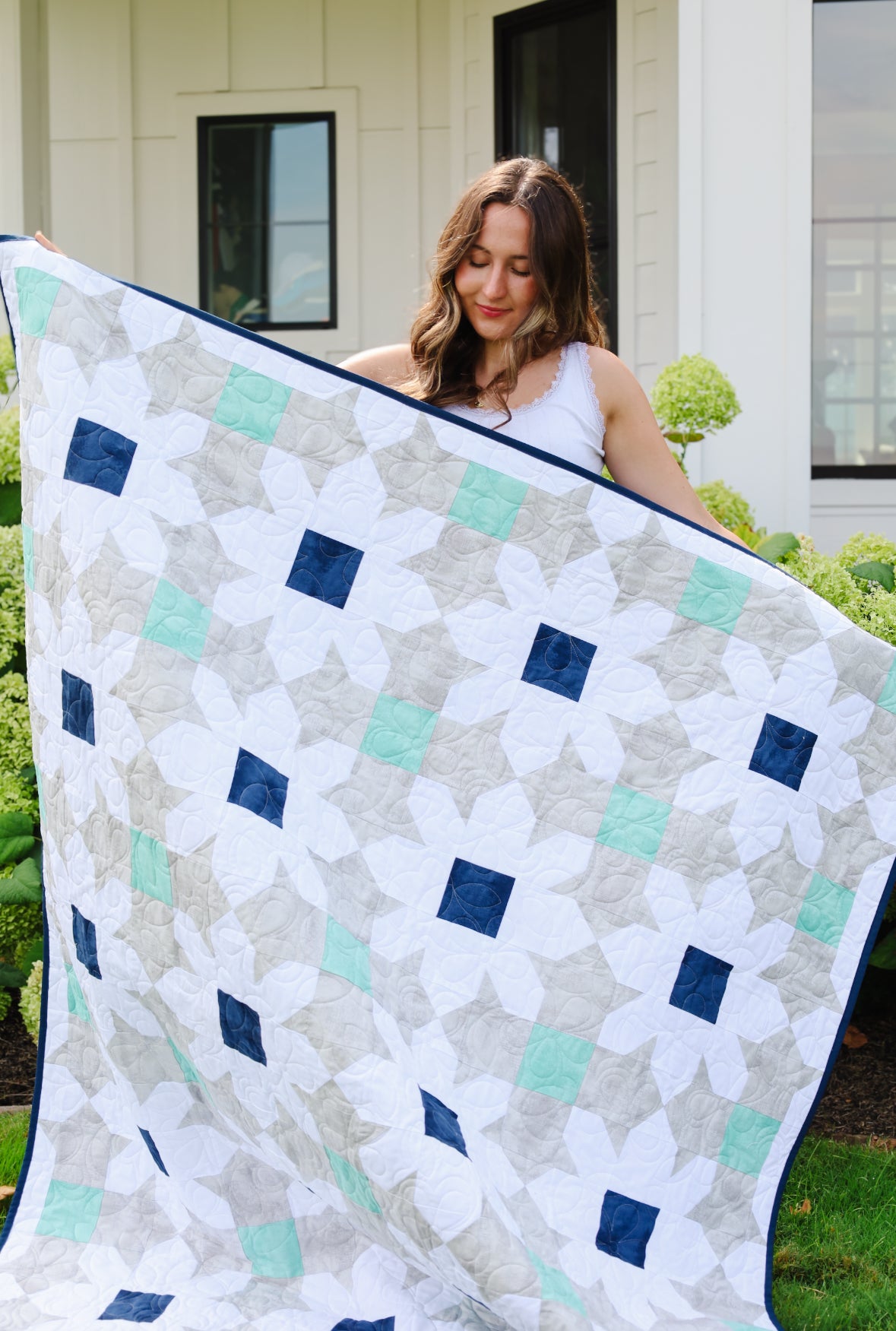 Simplicity Pre-Cut Ready-To-Sew Quilt Kit Featuring Riley Blake Shabby