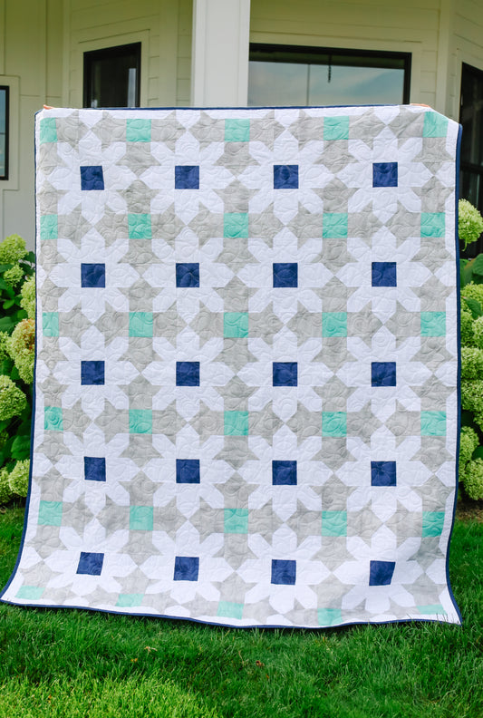 Simplicity Pre-Cut Ready-To-Sew Quilt Kit Featuring Riley Blake Shabby