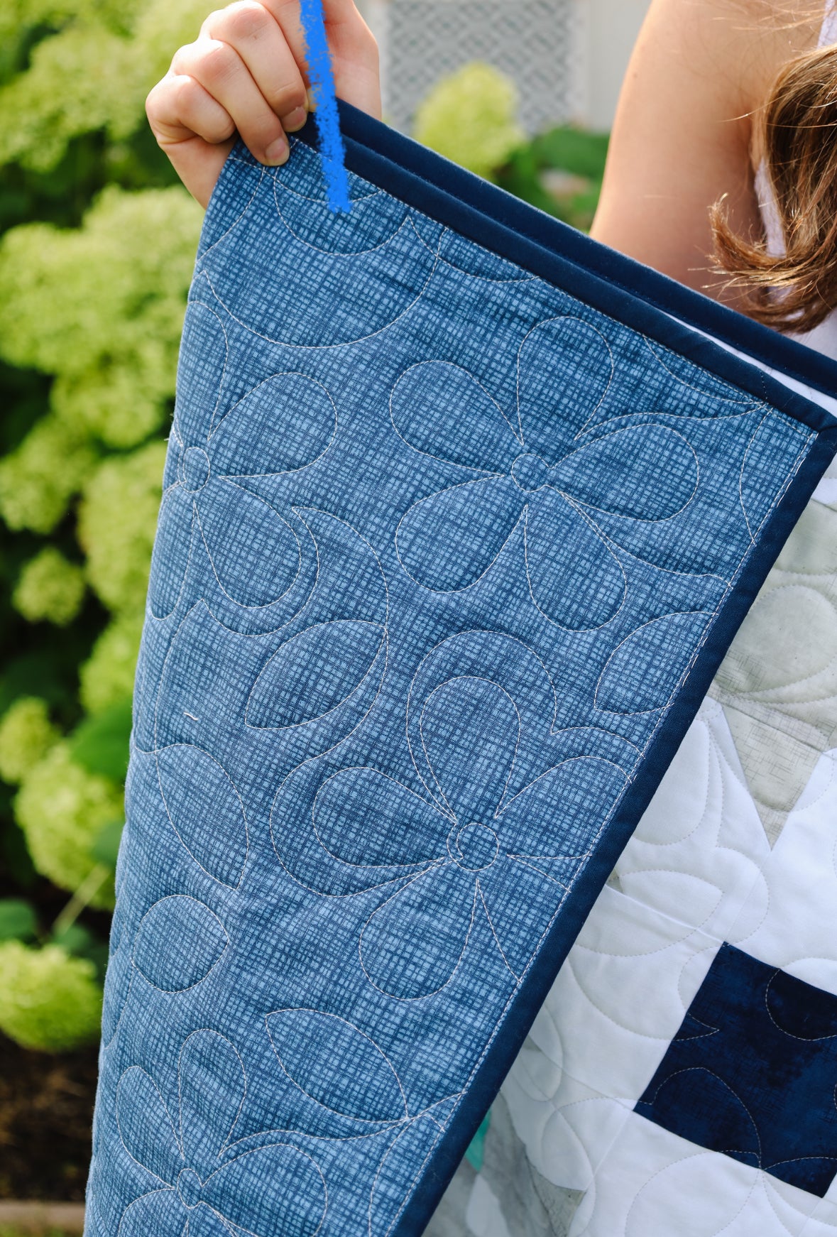 Navy Texture backing by Riley Blake for Simplicity quilt, 4 yards