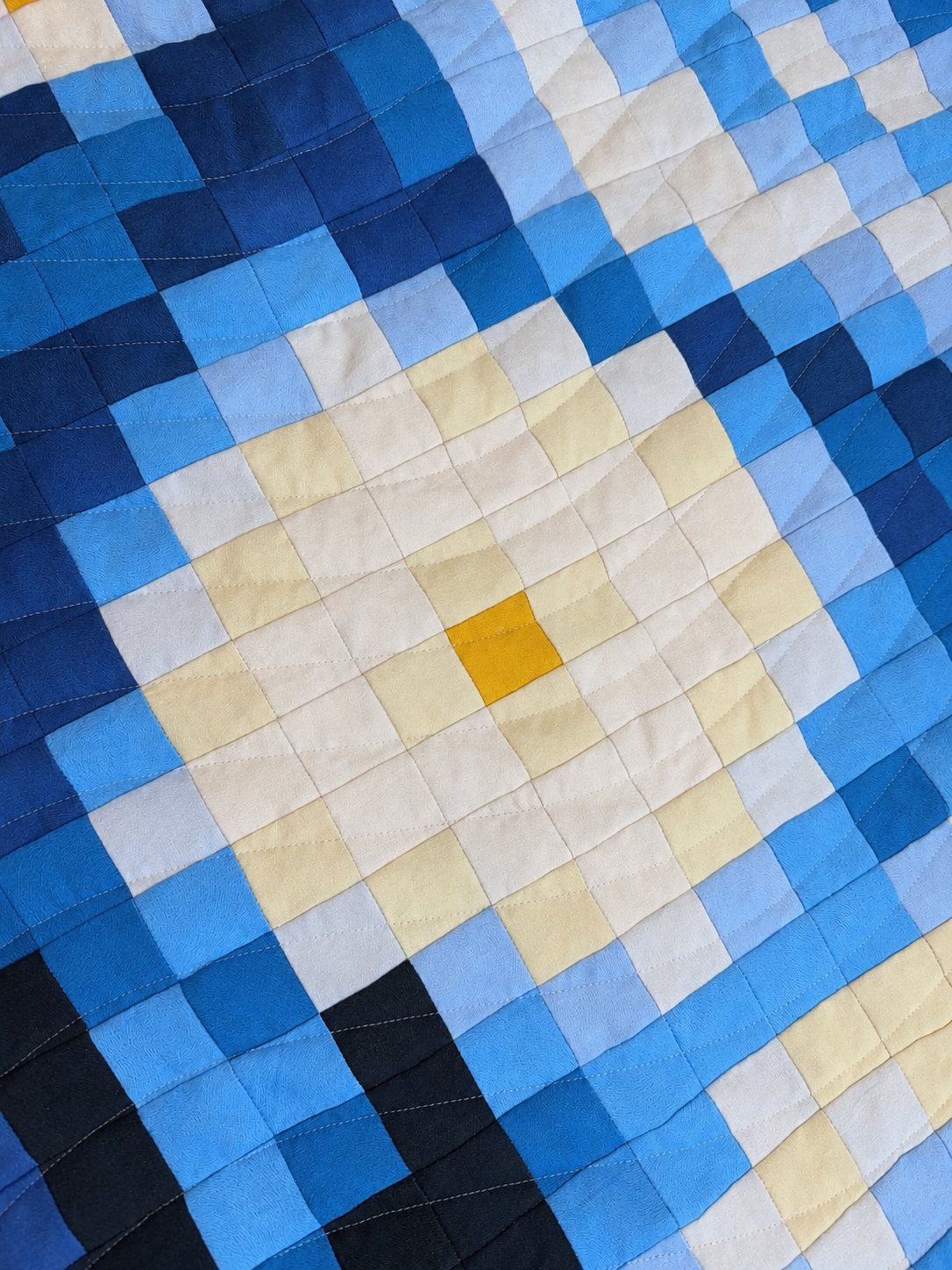 Starry Night Pixel Pre-Cut Quilt Kit |  75" x 69"