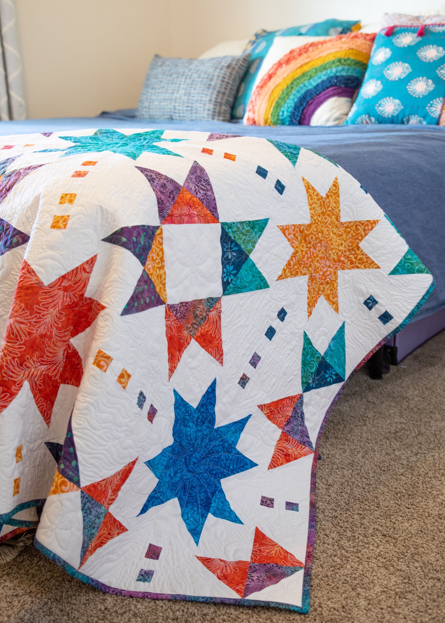 Starshine in Multi Precut Quilt Kit (Incluldes backing!)