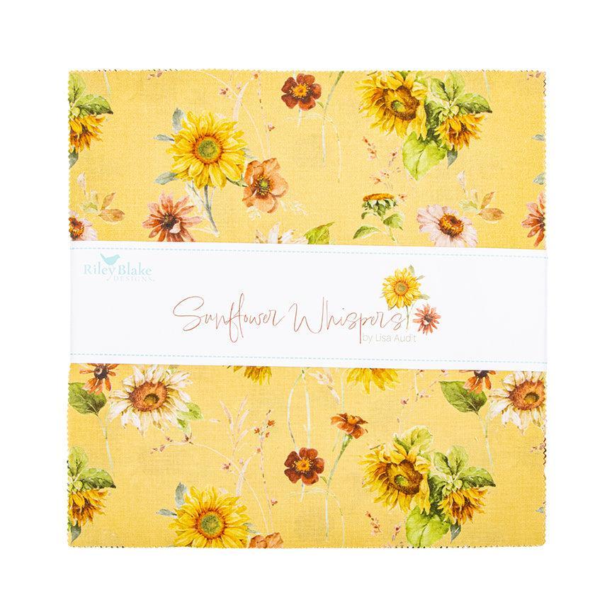 Riley Blake Designs 10-16670-42 Sunflower Whispers precut 10 Inch Stacker by Lisa Audit