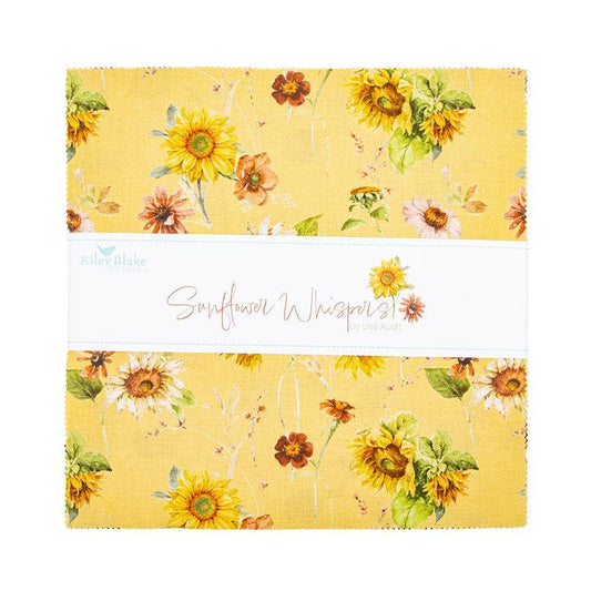 Riley Blake Designs 10-16670-42 Sunflower Whispers precut 10 Inch Stacker by Lisa Audit