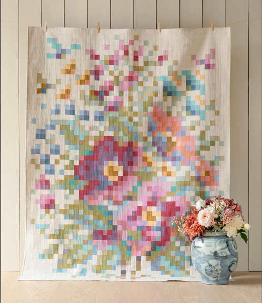 Tilda Flower Branch Precut Quilt Kit featuring Tilda Chambray PREORDER