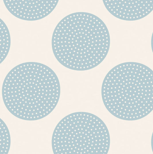 Light Blue Dottie Dots Backing for Tilda Snowman Quilt, 3.5 yards