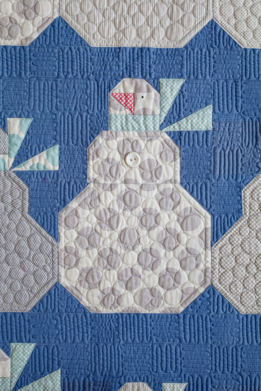 Tilda Happy Winter Snowman Precut Sew-Ready Quilt Kit