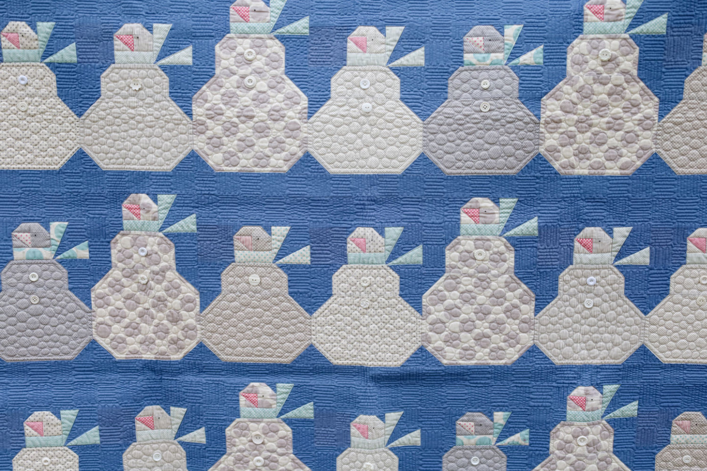 Tilda Happy Winter Snowman Precut Sew-Ready Quilt Kit