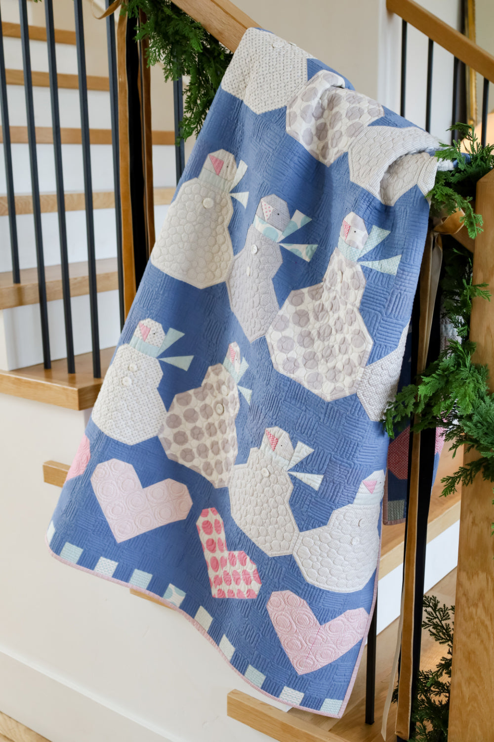 Tilda Happy Winter Snowman Precut Sew-Ready Quilt Kit