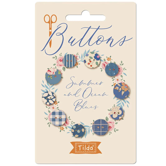 TIlda Creating Memories Buttons: Summer and Ocean Blues