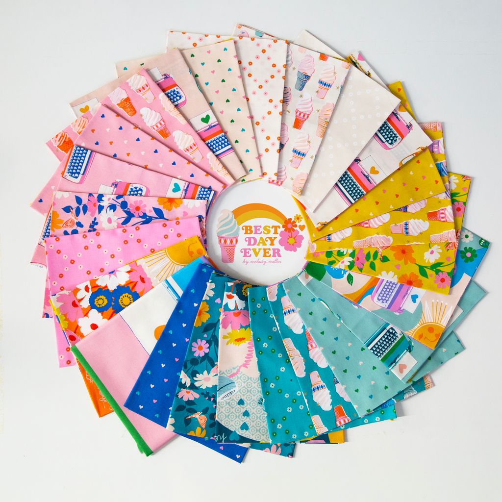 Best Day Ever Layer Cake® RS0102LC Ruby Star Precut  Moda Pre cuts quilt fabric 10 inch squares Melody Miller