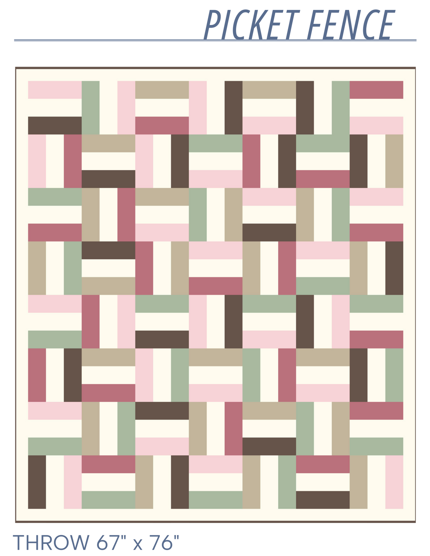 Picket Fences Digital Quilt Pattern