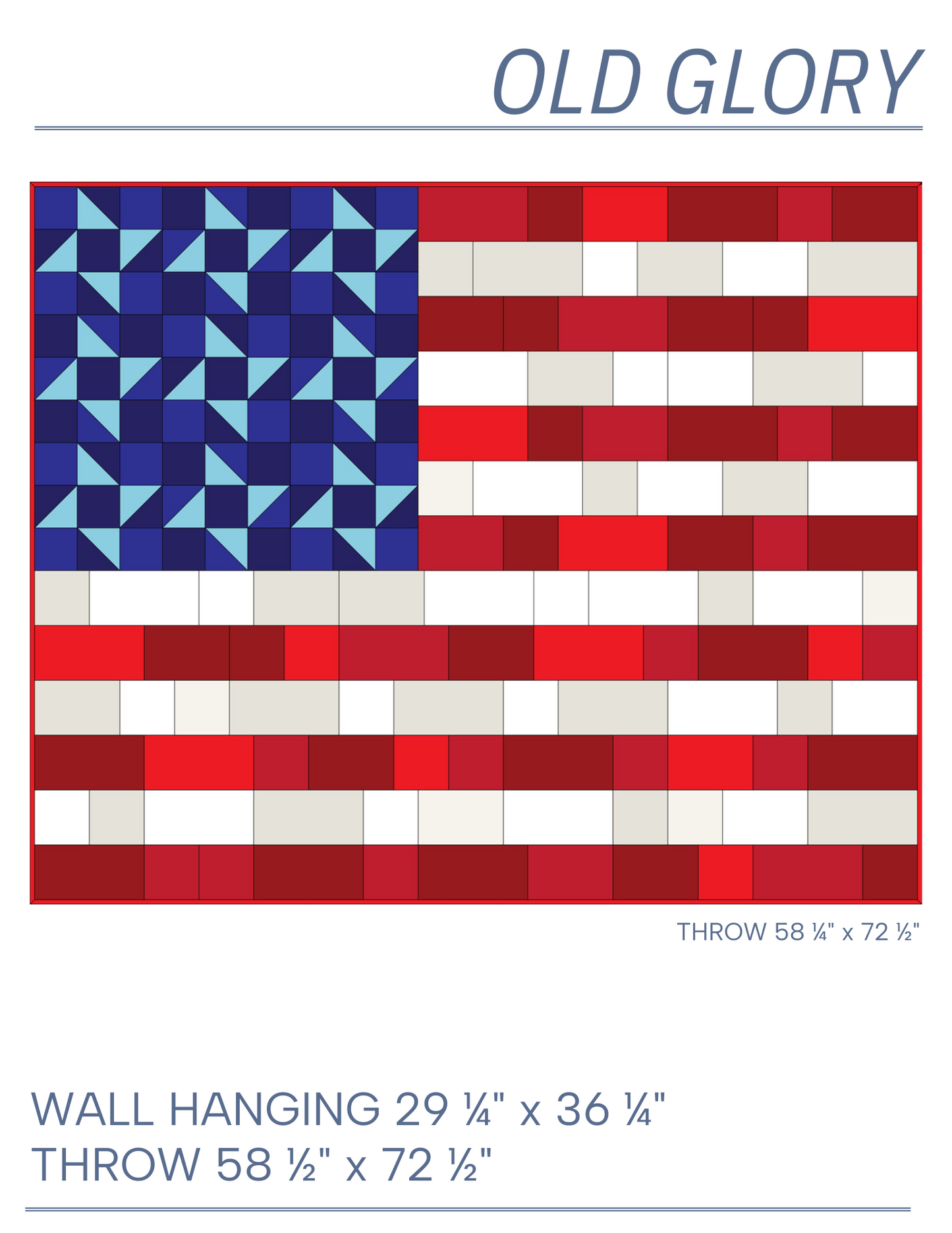 Old Glory Digital Quilt Pattern