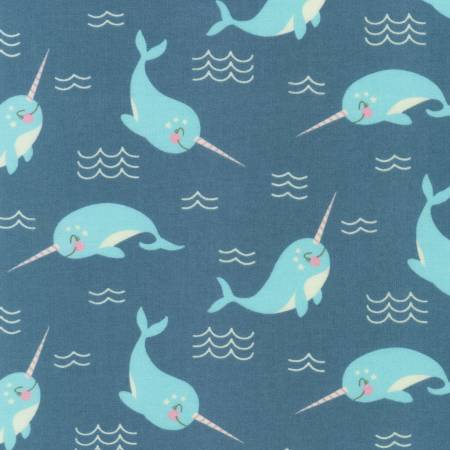 Quilt Fabric BY THE YARD Sale Closeout Bargain Clearance Snow Snuggles Ocean 100% cotton flannel quilting fabric