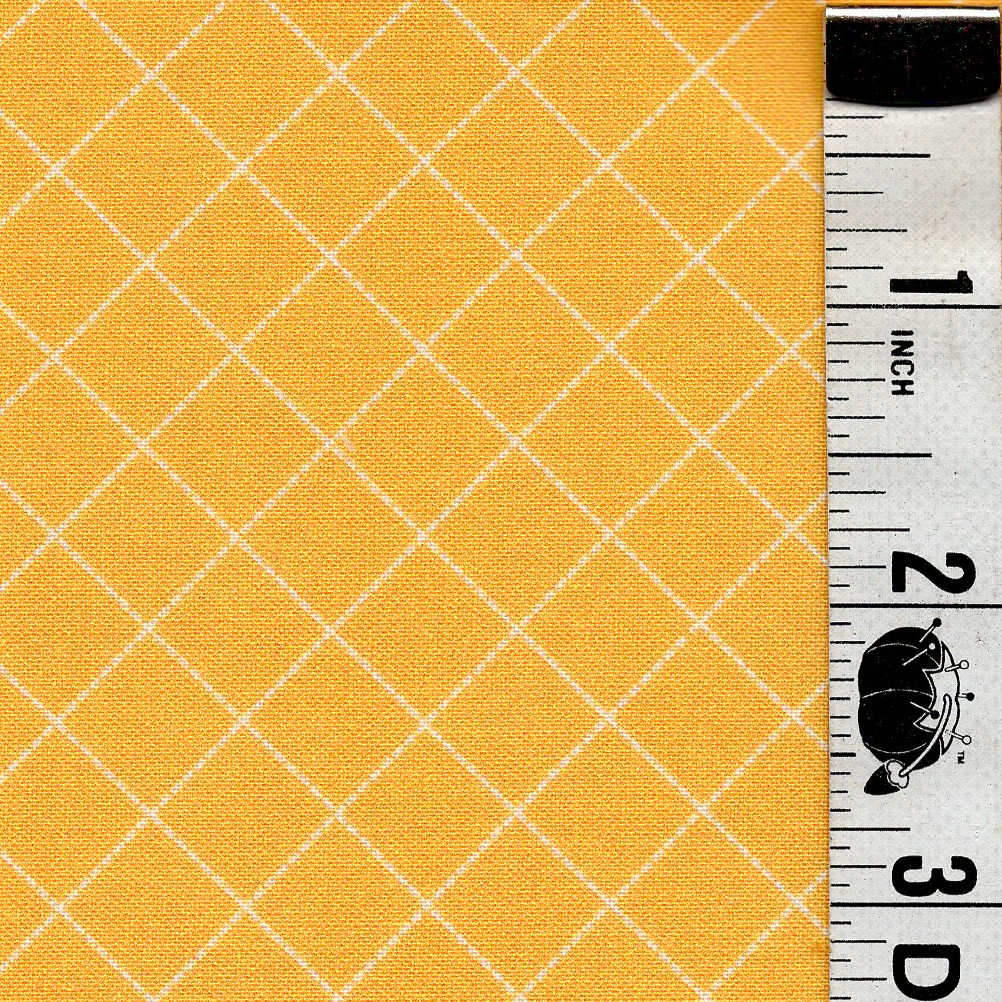 5-Yard Continuous Fabric Cuts Yellow Criss Cross – Endless Possibilities!