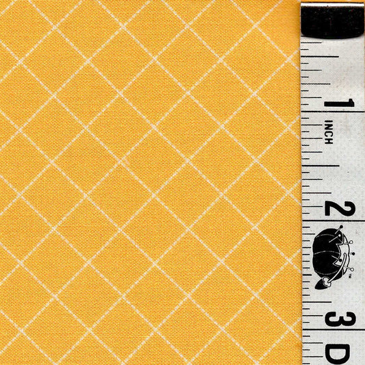 5-Yard Continuous Fabric Cuts Yellow Criss Cross – Endless Possibilities!