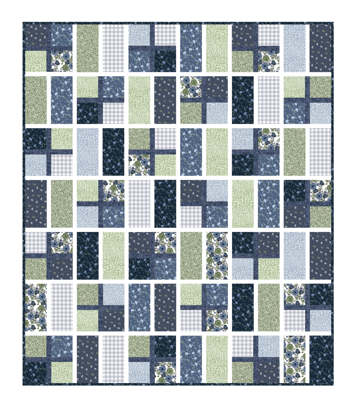 Apple Cider Sew-Ready Quilt Kit in New Beautiful Juniper Fabrics 65" X 76"