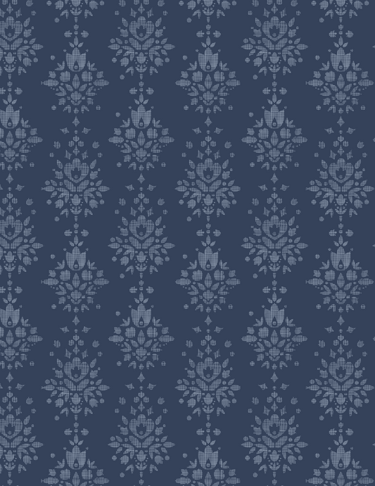Navy Juniper backing for Apple Cider Juniper  quilt, 4 1/4 yards