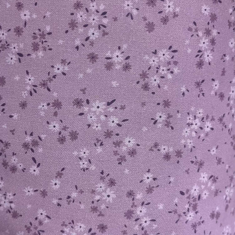 END OF BOLT 936 My Fabric Addiction Purple Flowers on Purple Background 100% cotton quilting fabric