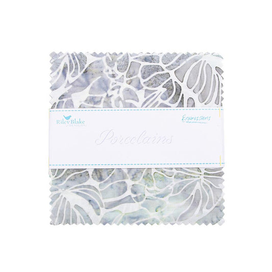 Riley Blake Designs 10-23454-42 Batiks Porcelains precut 10 Inch Stacker Porcelains Collection