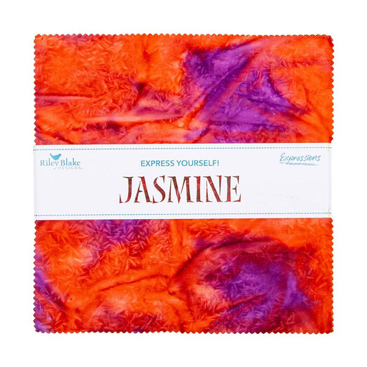 Riley Blake Designs 10-23458-42 Batiks Express Yourself! Jasmine precut 10 Inch Stacker Express Yourself! Jasmine collection