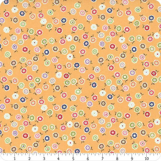 Quilt Fabric BY THE YARD Bee Dots Marigold C14161 by Riley Blake Clearance Fabric