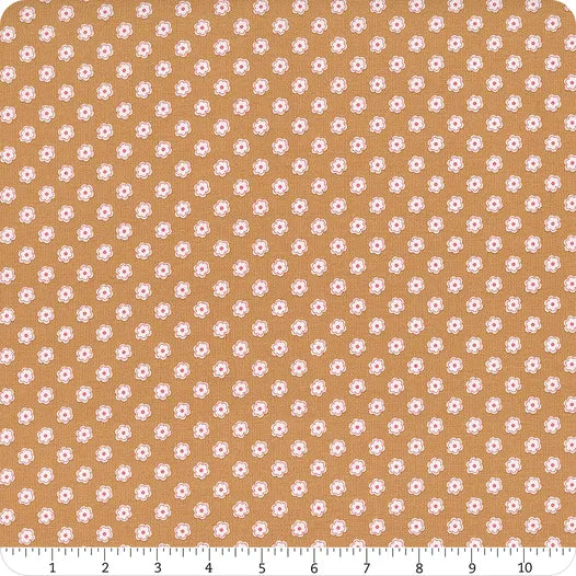 Quilt Fabric BY THE YARD Bee Dots Cider C14165 by Riley Blake Clearance Fabric