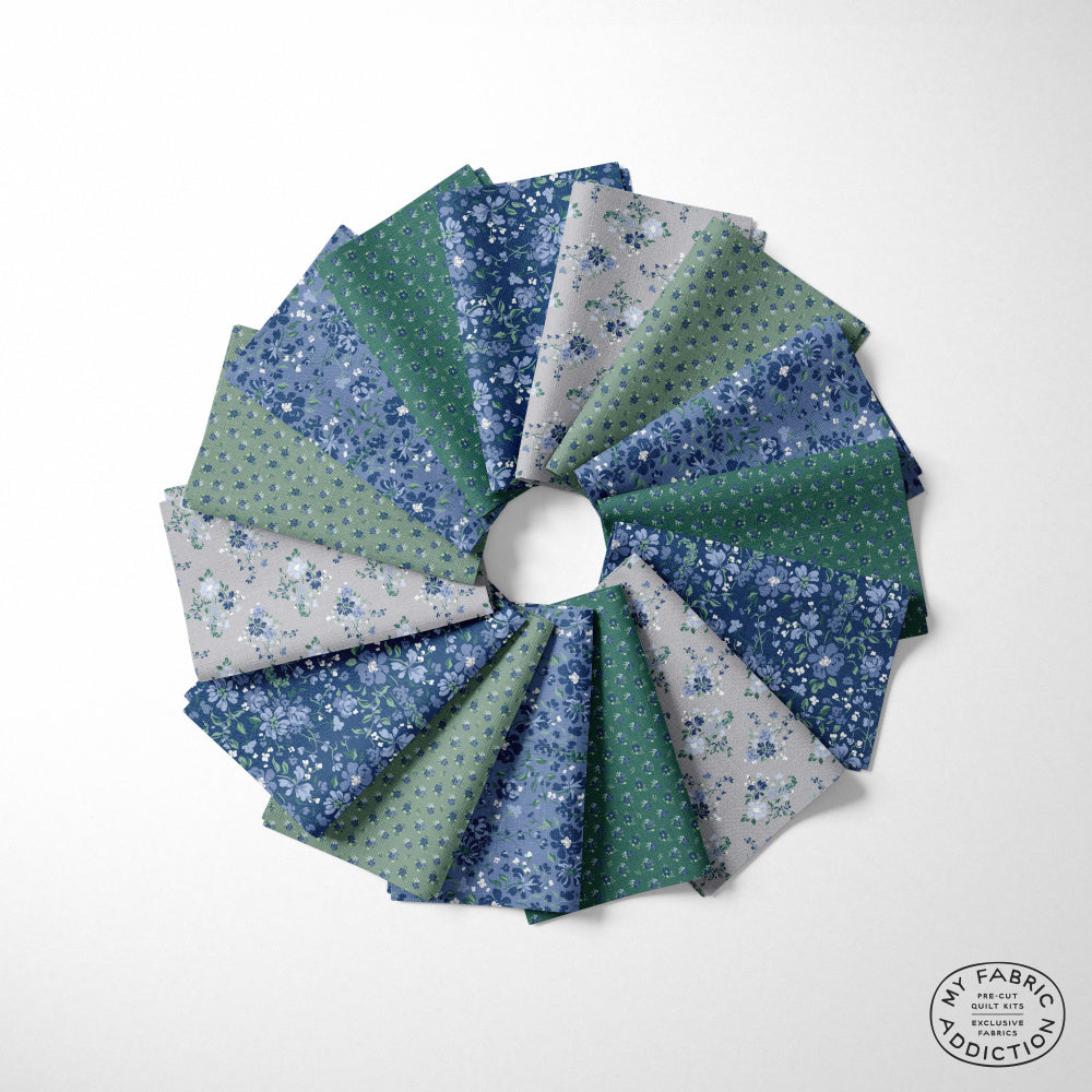 Belvoir Blue Precut Quilt Kit