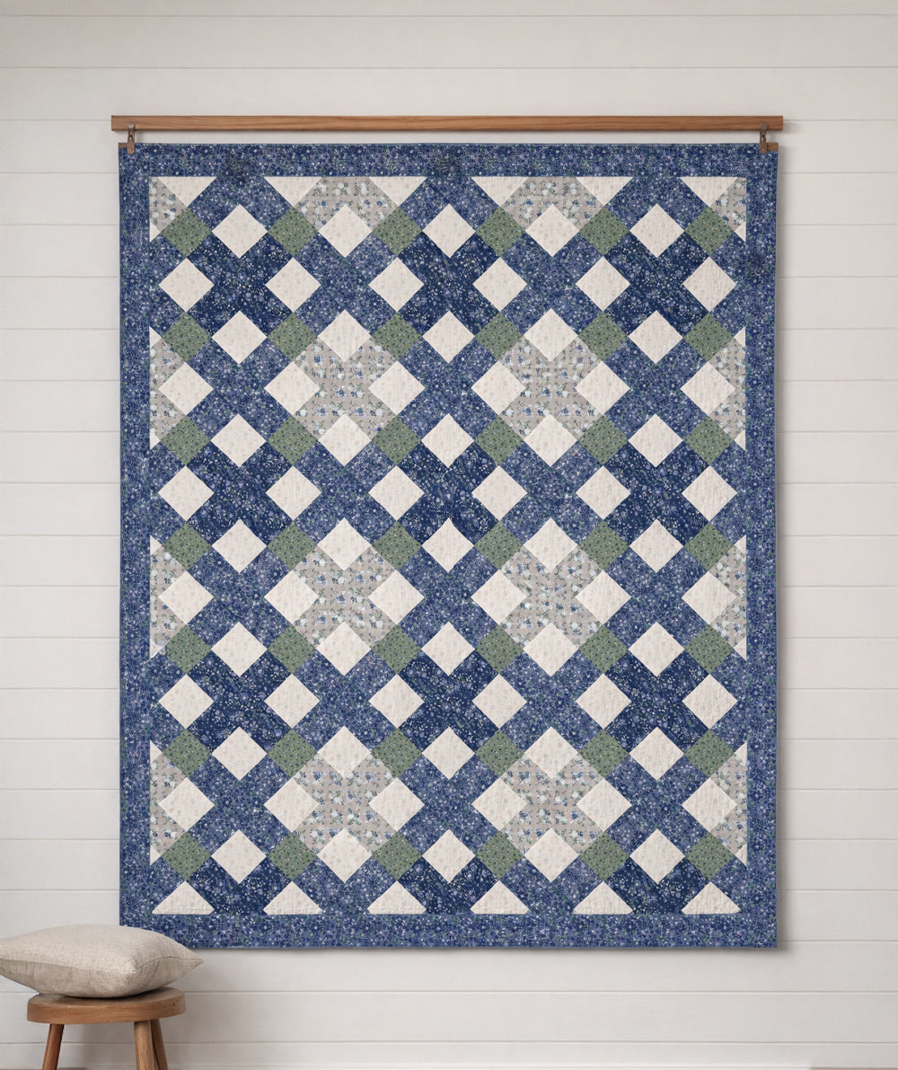 Belvoir Blue Precut Quilt Kit