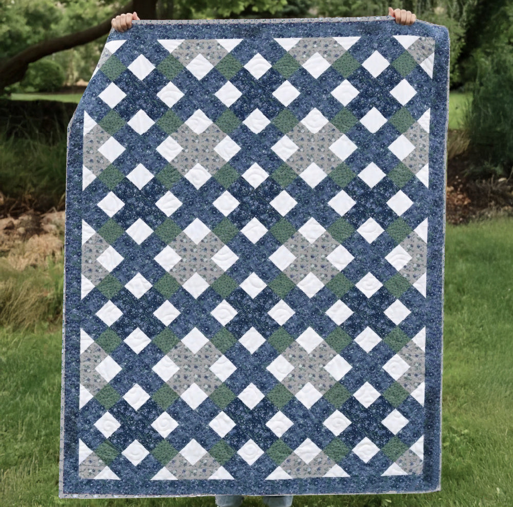 Belvoir Blue Precut Quilt Kit