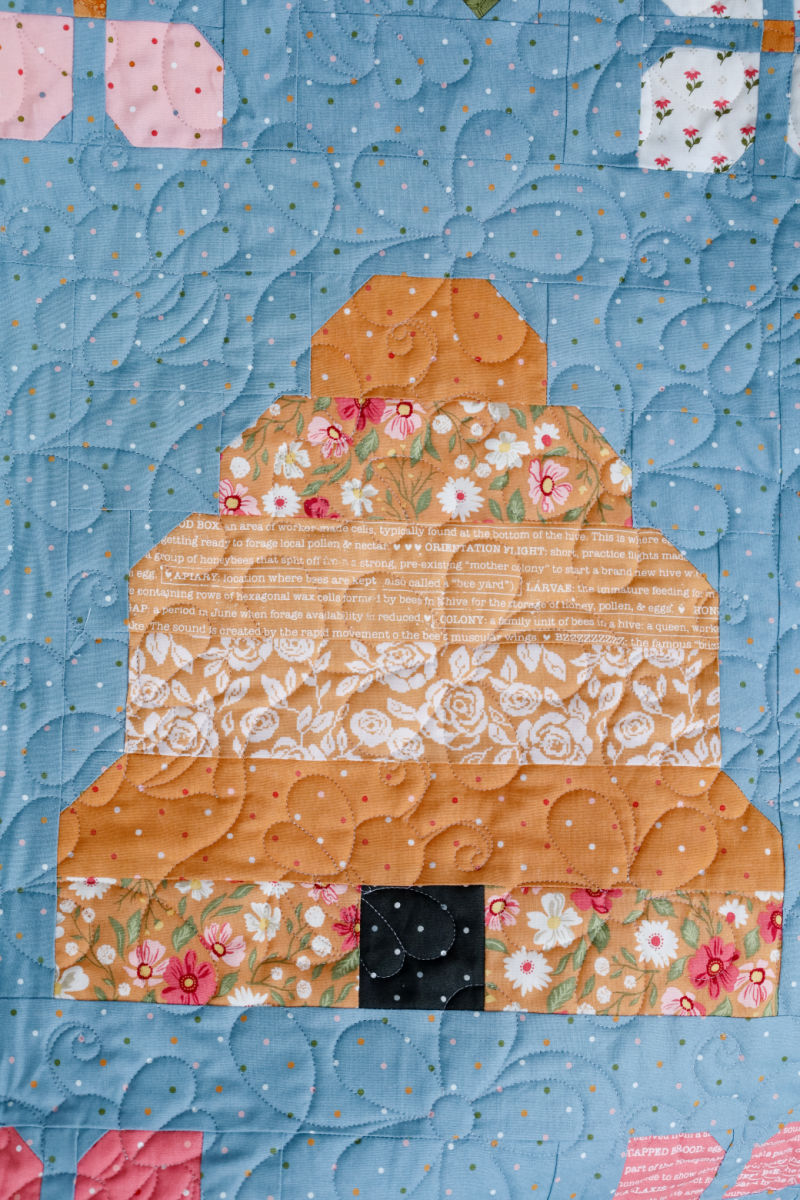 Bloom & Buzz Precut Sew-Ready Quilt Kit featuring Moda Wild Honey