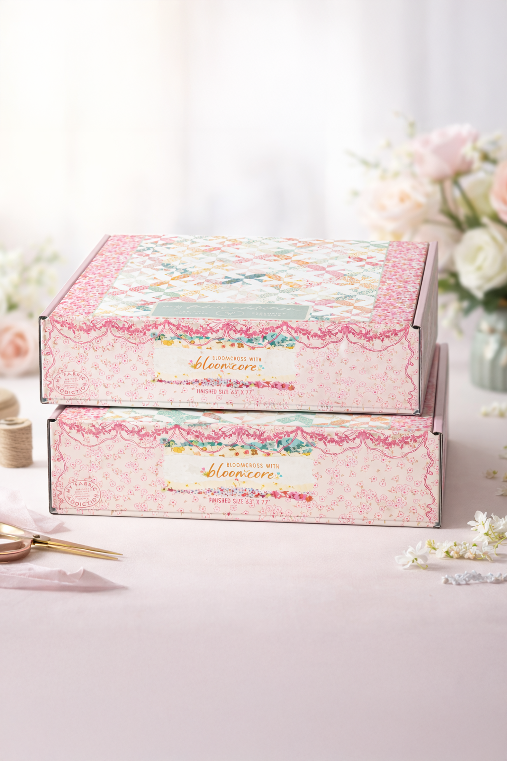 Bloomcross Precut Quilt Kit Featuring Art Gallery Bloomcore