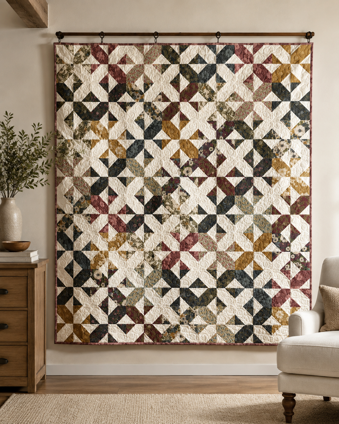 Bloomcross with Chelsea Garden by Moda Fabric