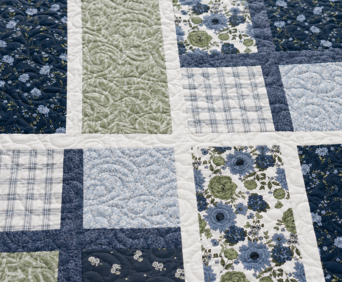 Apple Cider Sew-Ready Quilt Kit in New Beautiful Juniper Fabrics 65" X 76"