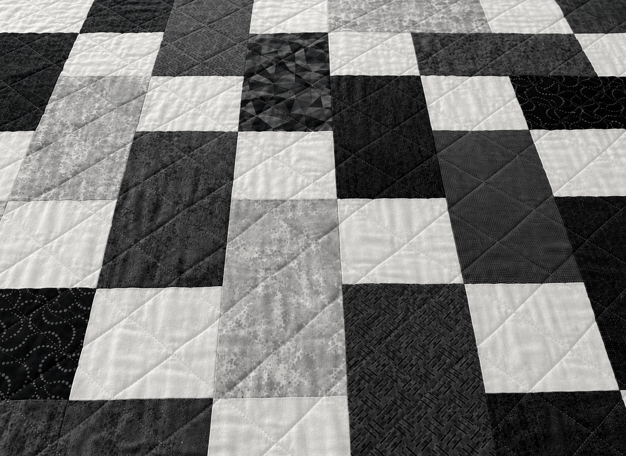 Mixmaster Steel Precut Sew-Ready Quilt Kit (Backing Available!)