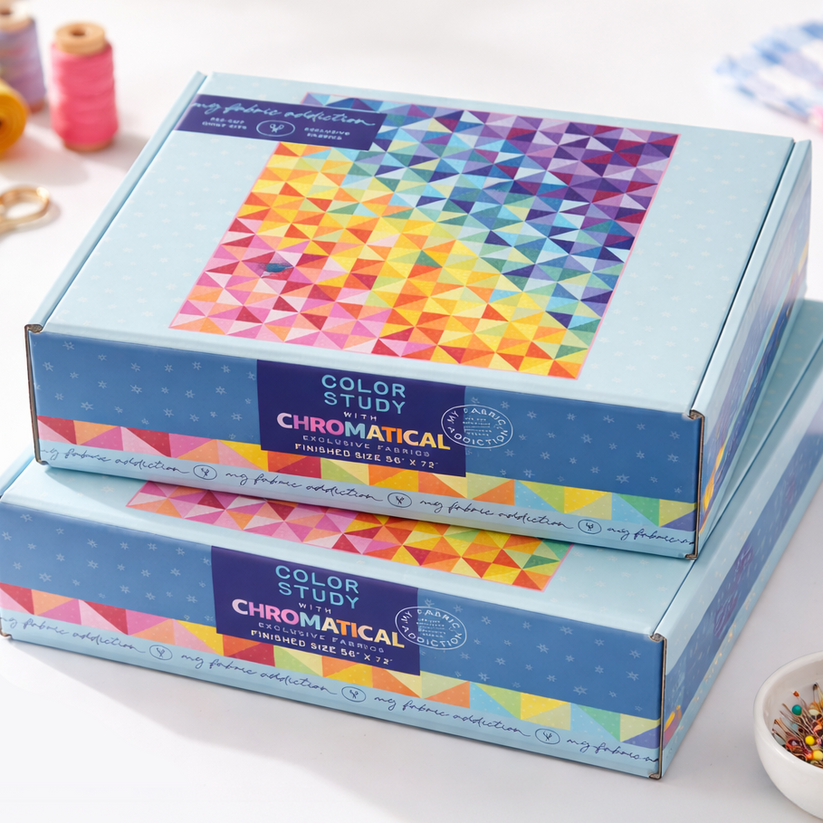 Color Study Precut Sew-Ready Quilt Kit Featuring Chromatical Fabrics ...