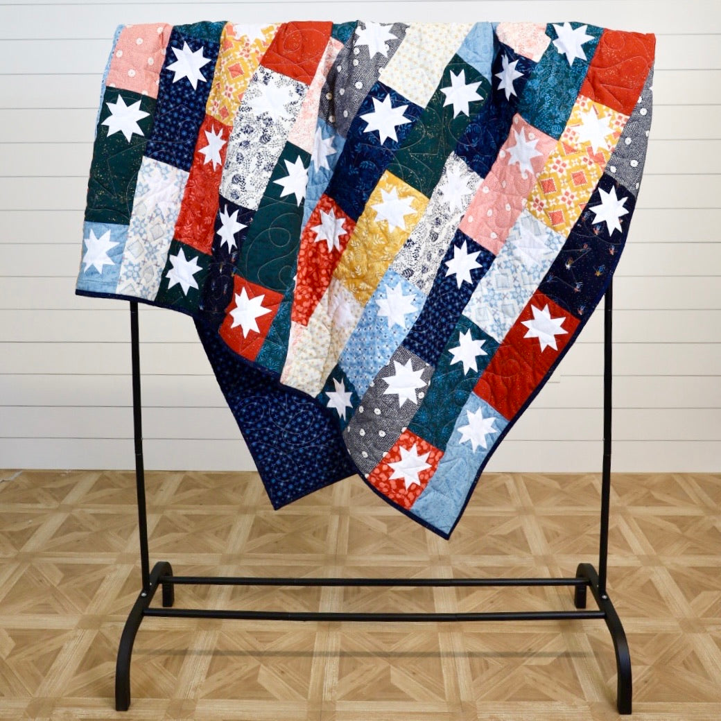 Starlets Pre-Cut Sew-Ready Quilt Kit - No Backing image