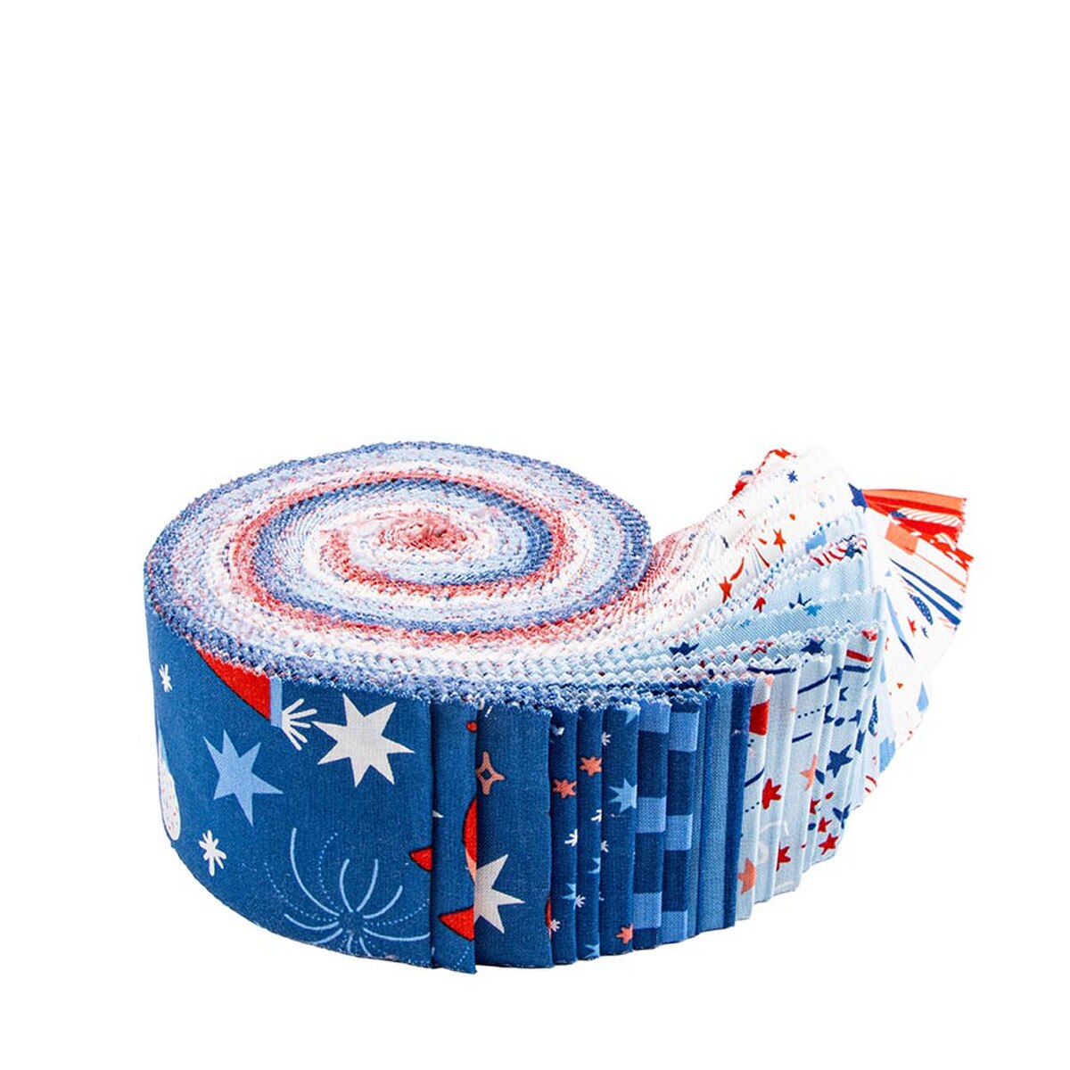 Riley Blake Batiks Firecracker 40 piece 2.5-inch Strips Jelly Roll RP-17200-40 by My Mind's Eye
