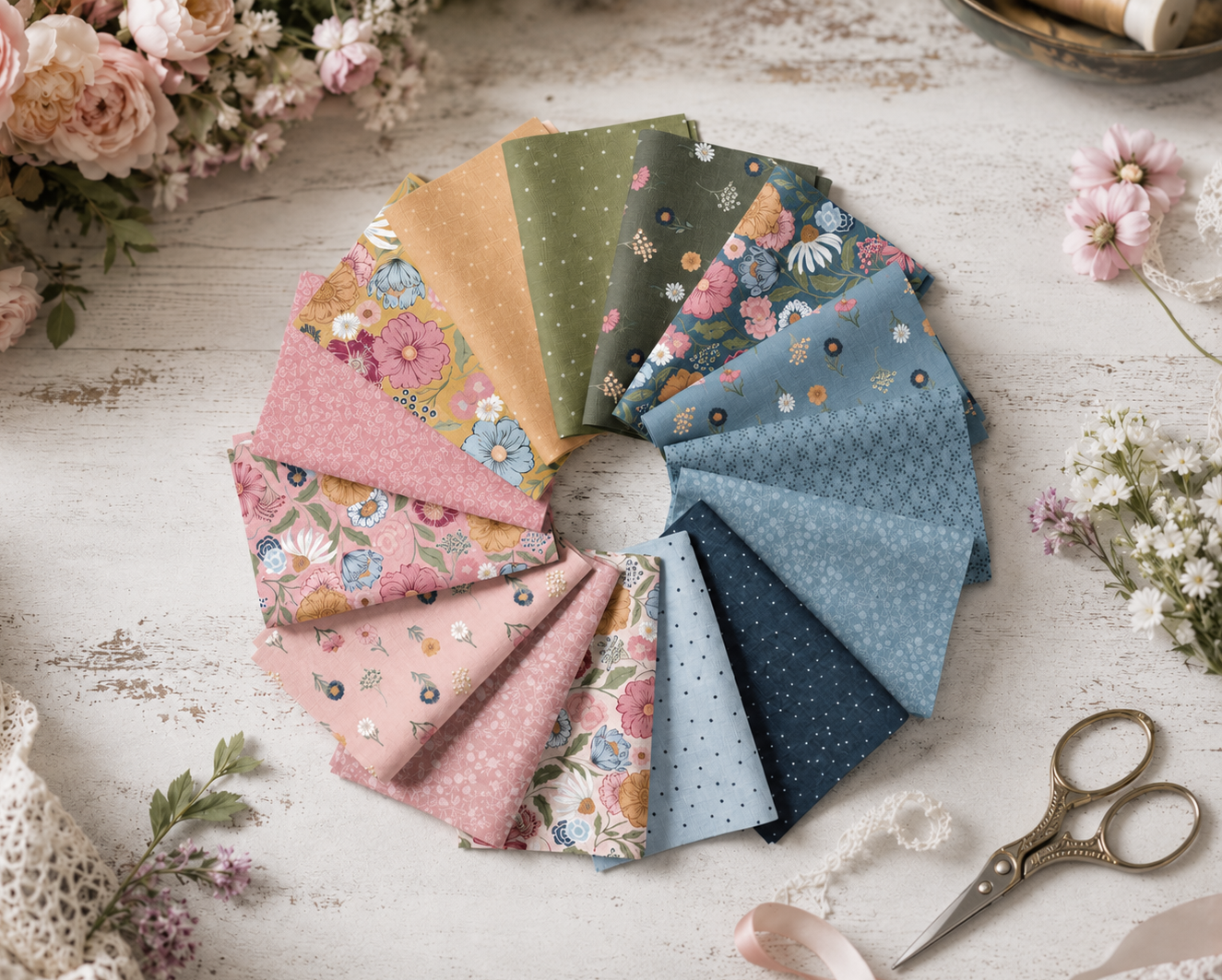 Flutter Lella Boutique Pre-Cut Ready-To-Sew Quilt Kit Featuring Gorgeous New Fabrics