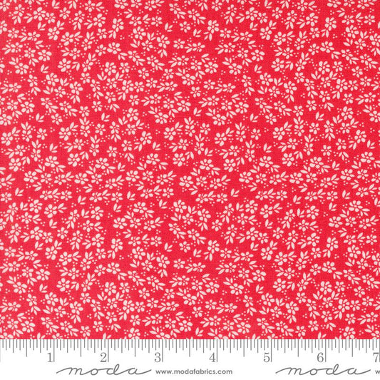 Laguna Sunrise Geranium 37685 16 By Sherri and Chelsi for Moda Fabrics End of Bolt Remnant 2 yards 6 inches 100 percent cotton fabric