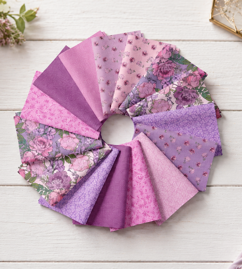 Granny Squares Pre-Cut Quilt Kit – Dreamy Florals in Bloom!  60" X 74"