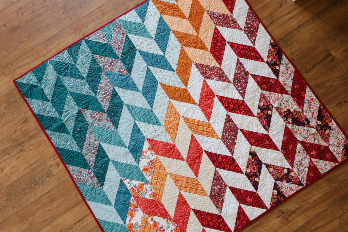 Herringbone Ombre Sew-Ready Precut Quilt Kit